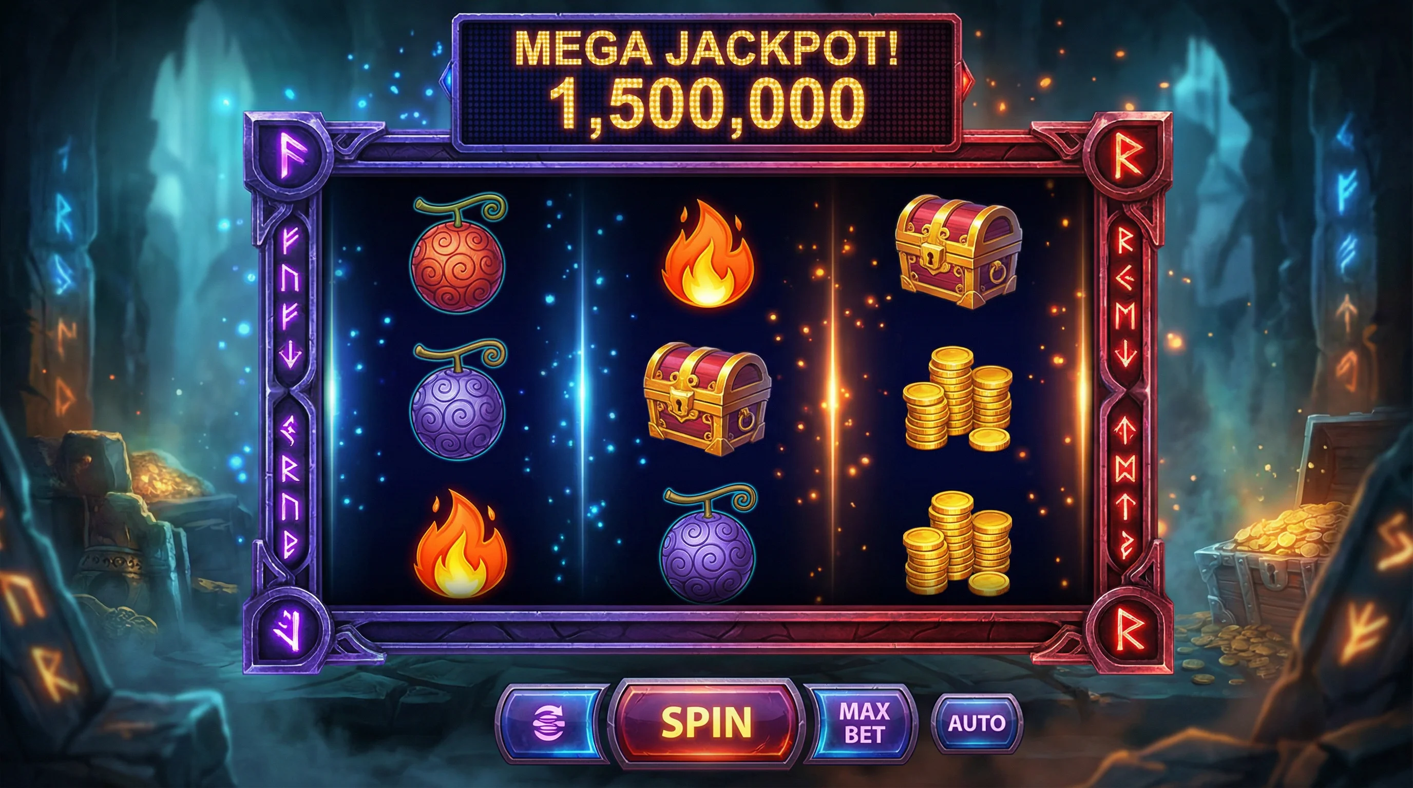 Caça-Níqueis com Tema de Frutas Diabólicas - zzwin